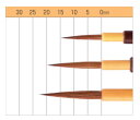 【お取り寄せ】ナムラ デザイン筆・日本画筆　狼狸（ローリ）　面相筆サイズ：小（軸幅3.0mm）