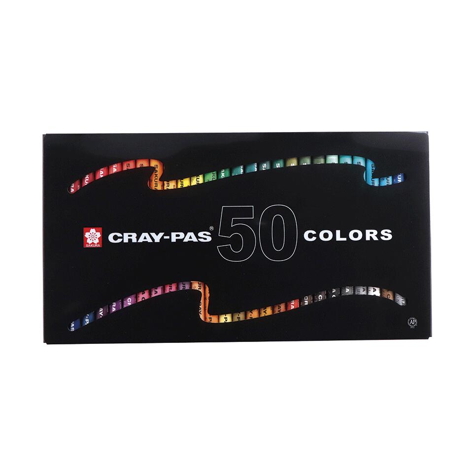 お子様のプレゼントに最適!!金・銀色が入ったサクラクレパス太巻50色セット