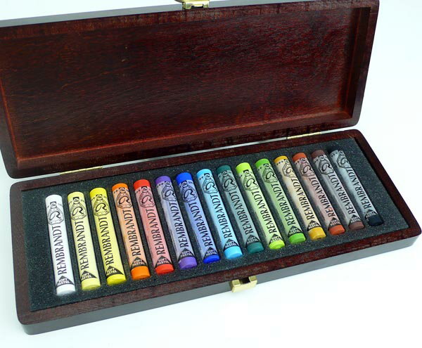 世界中で広く愛される パステルレンブラント ソフトパステル木箱セット15色 木箱 セット【お取り寄せ商..