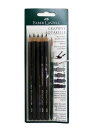 【専用筆付き】ファーバーカステル 水溶性 グラファイト鉛筆 5硬度セット