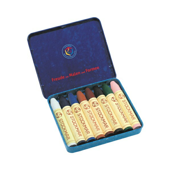 【メール便送料無料】シュトックマー みつろうクレヨン スティック 17〜24番色セット ワックスクレヨン 蜜蝋クレヨン 蜜ろうクレヨン 子供と一緒に描いて楽しめ...