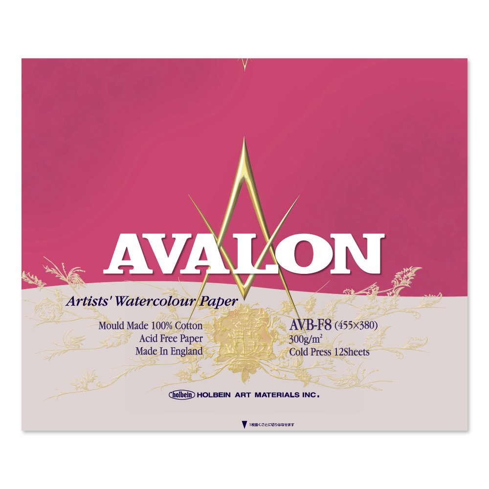 英国水彩紙「アヴァロン　AVALON」ブロックF8サイズ