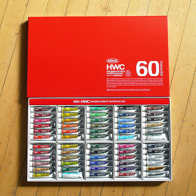 楽天市場】ホルベイン 透明水彩絵具60色セット hwc60 w411の通販 楽天市場】ホルベイン 透明水彩絵具60色セット hwc60 w411の通販