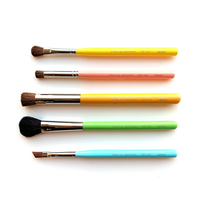 かわいいパステルカラーのパステルブラシ☆ホルベイン パステルブラシ 5本セット