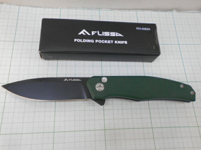 FLISSA D2 ボタンロックナイフ (E-805)