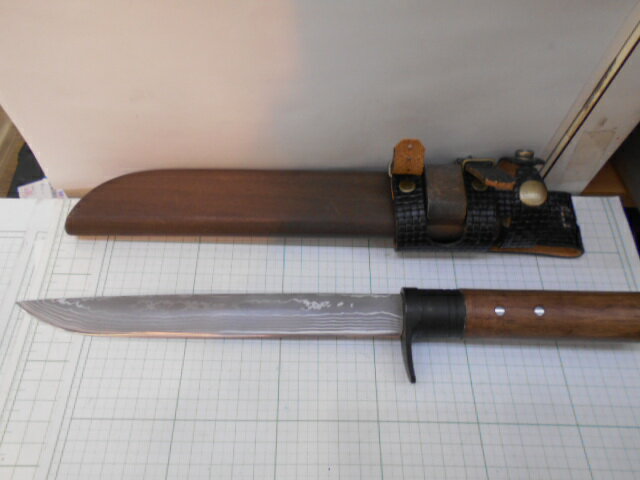 豊国作ナイフ 210mm 細身ダマスカスブレード (F-30)MASANO　箱なし