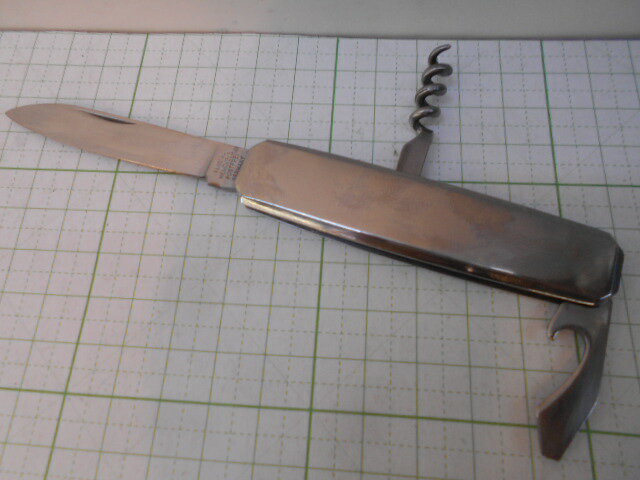 昭和時代のゾーリンゲン ナイフ PAUL A HENCKELSドイツ製 (F-74)コルク抜き付きポケットナイフ 本体の..