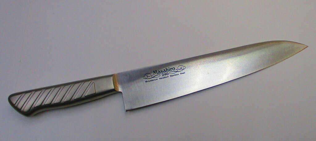 正広 牛刀(洋包丁) 24センチ MVS鋼(ステンレス鋼) Masahiro Kitchen Knife 24cm