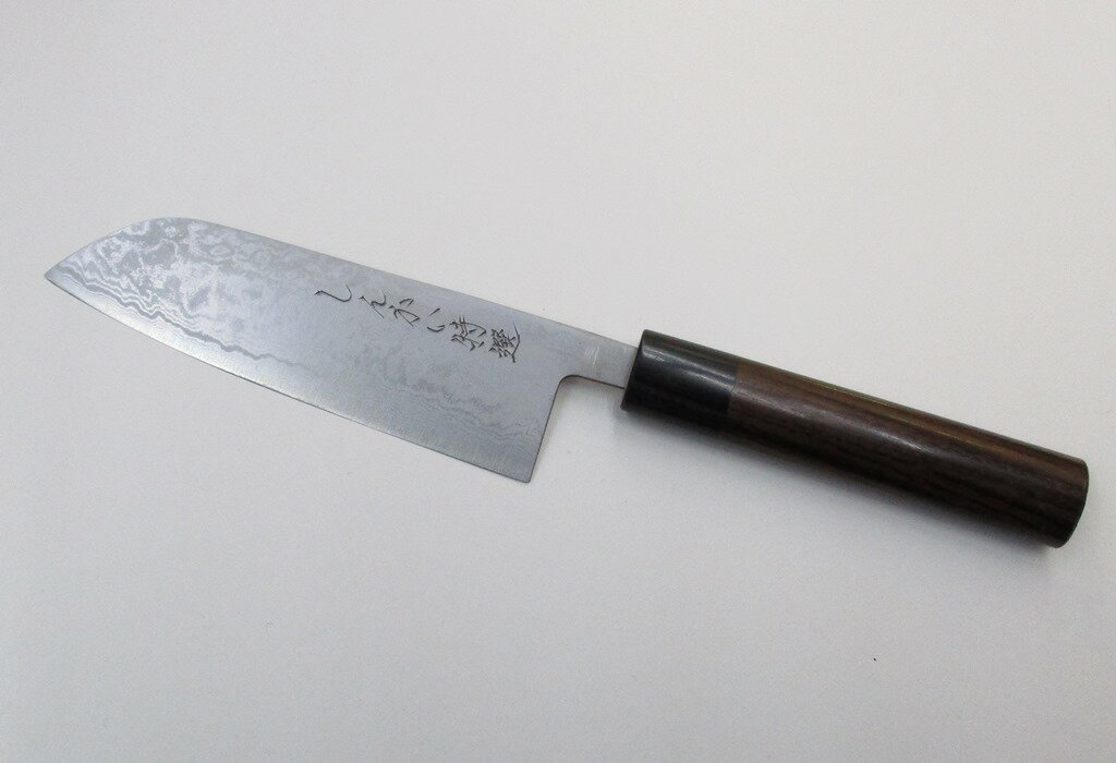 しんかい 特撰 三徳包丁 鍛造包丁 青紙スーパーダマスカス鋼 SHINKAI Aogami Super Damascus Steel Santoku Kitchen knife
