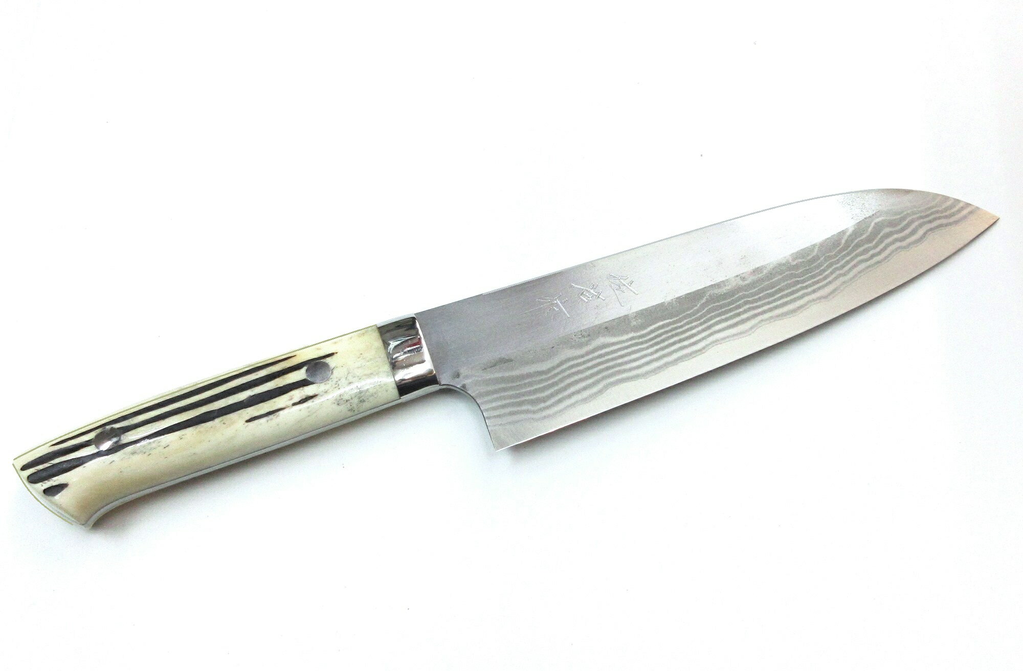 佐治武士 三徳包丁 鍛造包丁 青紙スーパーダマスカス鋼 Takeshi Saji Aogami Super Damascus Steel Santoku Kitchen knife