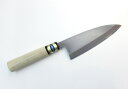 【刃物店の手砥ぎ仕上げ】 しんかい 出刃包丁 15センチ はがね Shinkai Deba knife 150mm High Carbon Steel