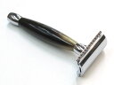 メルクール 9027001 水牛角ハンドル マーブルホーン 髭剃り 105mmサイズ (MR-08) 両刃 剃刀ホルダー ドイツ製(ゾーリンゲン) 替刃1枚付 ひげそり かみそり MERKUR