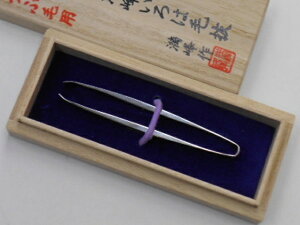 倉田満峰 手作り毛抜き うぶ毛用(一般用) ミラー仕上げ 82mmサイズ MANPO TWEEZERS いろは毛抜き マンポウ マンポー