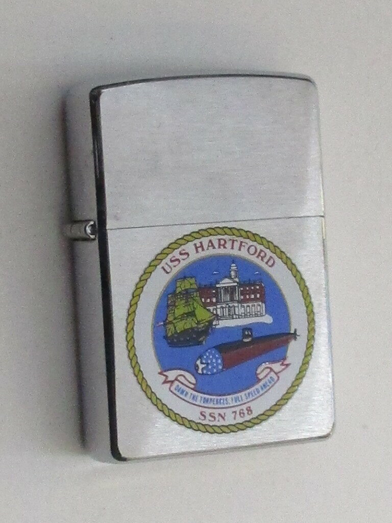 原子力潜水艦 ハートフォード ブラッシュZippo 2002年3月製 未使用 (MZ-60) アメリカ海軍