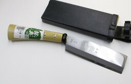 経典 つねのり 土佐打ち刃物 角ナタ 片刃 角鉈 150mm 和式ナイフ 鍛造鋼 木鞘付き (和-38)