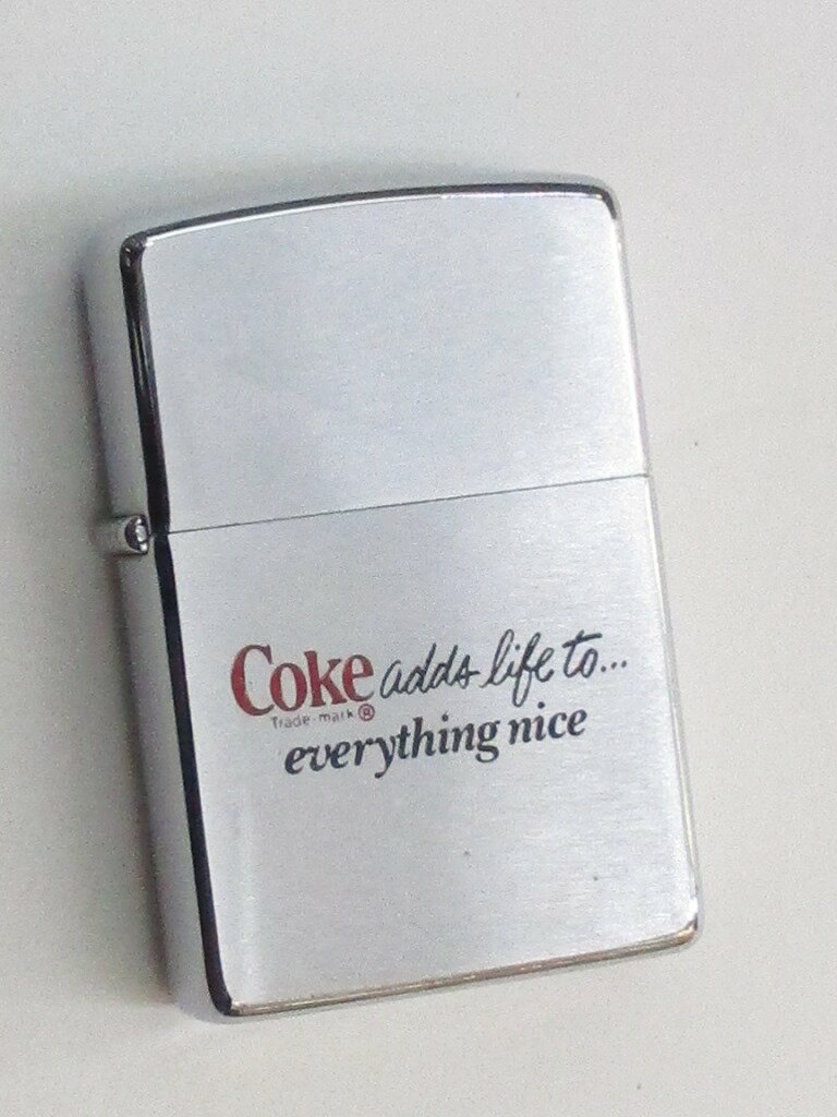 ビンテージZippo Coca Cola コカコーラ 1977年製 未使用箱付き (C-19) コカ・コーラ