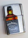 ジャックダニエル ボトルデザイン (バーボンウィスキー) ブラッシュZippo 2015年1月製 未使用 (Z-305) Jack Daniel's