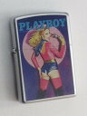 PLAYBOYジッポ PLAYBOY プレイボーイ 表紙デザイン サテンクロームZippo 2004年3月製 未使用 (Z-308)