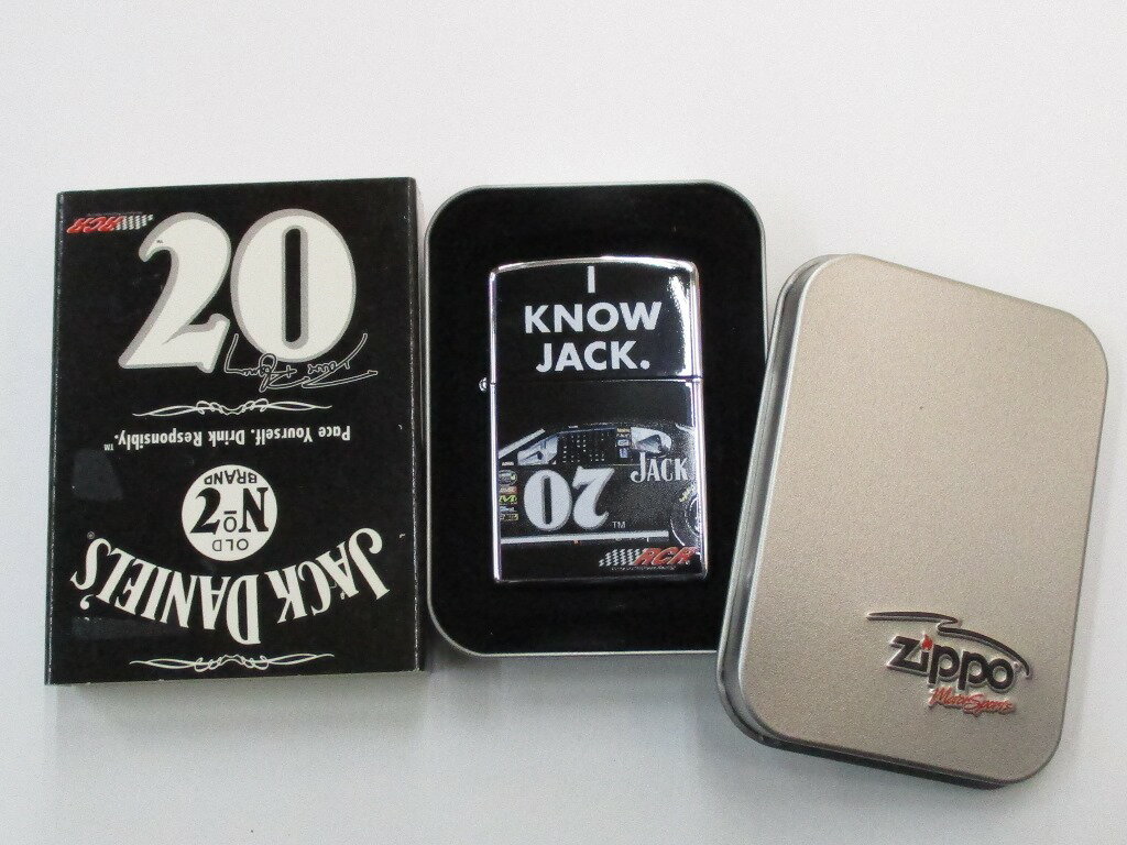 ジャックダニエルズジッポ ジャック ダニエル (バーボンウィスキー) KNOW JACK レーシングカーシリーズZippo 2005年5月製 未使用 (ZA-36) JACK DANIEL'S