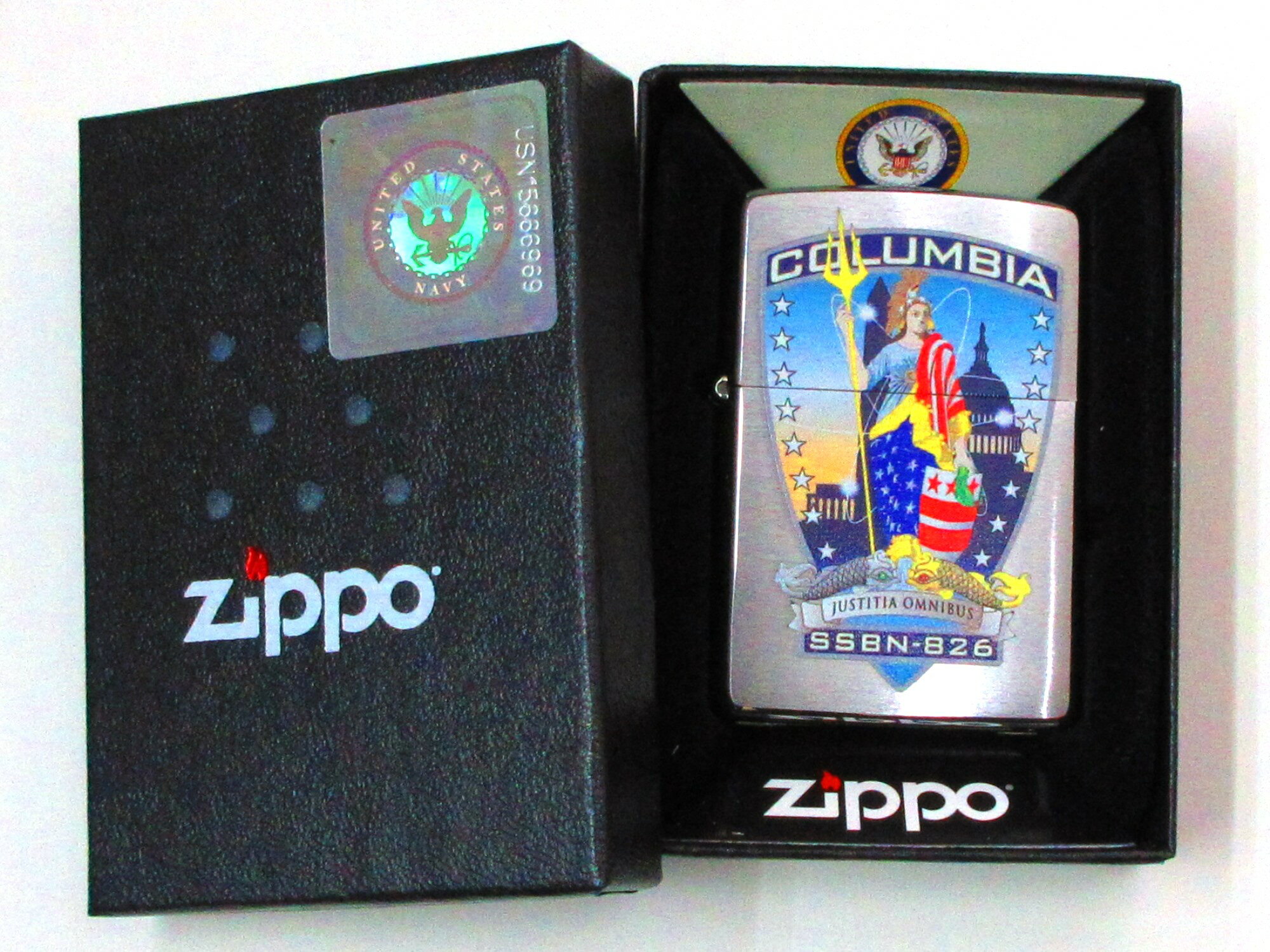 弾道ミサイル 原子力潜水艦 コロンビア ブラッシュZippo 2022年製 新品 (KF-31) アメリカ海軍 (2021年建造開始)