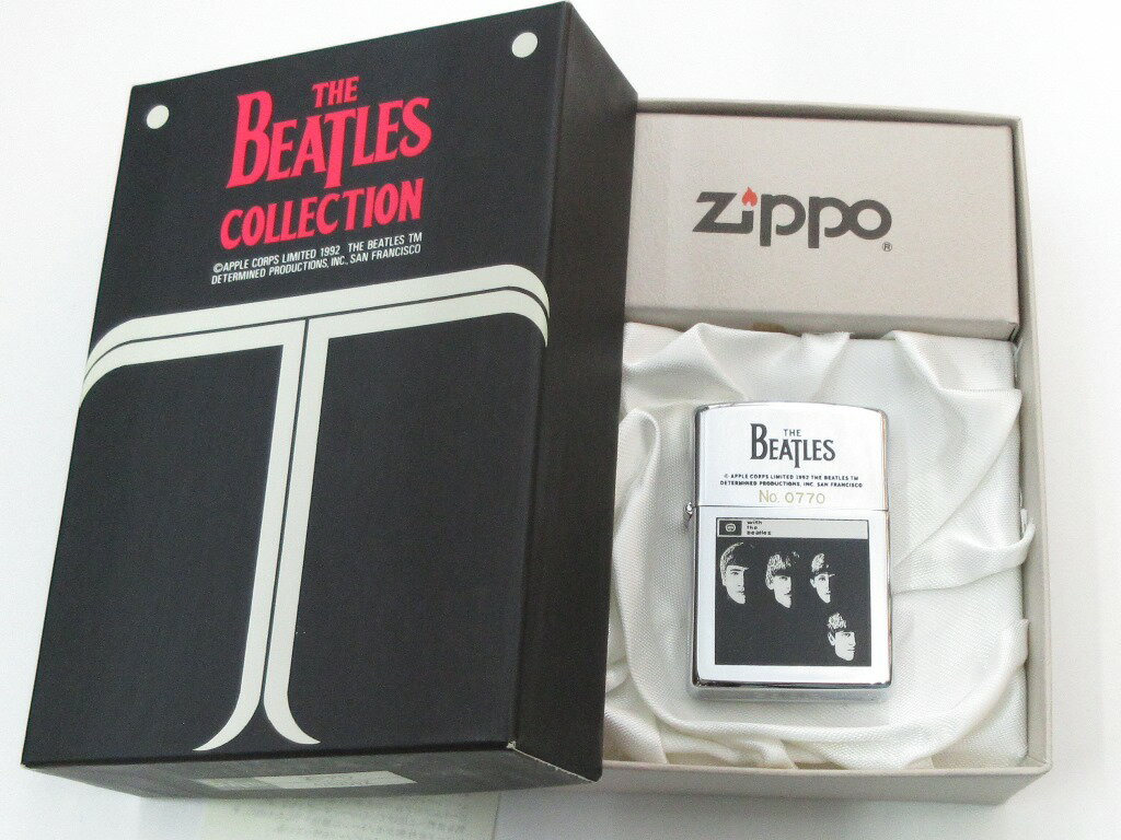 The Beatles ビートルズ "ウィズ ザ ビートルズ" ポリッシュZippo 1992年11月製 未使用 箱付き (ZA-08) With the Beatles