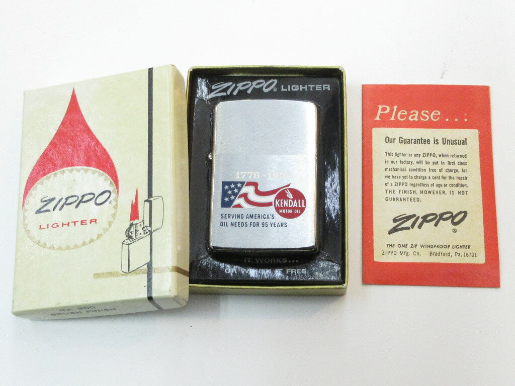 ビンテージZippo & Knife セット KENDALL ケンドール (モーターオイル) 建国200周年記念デザイン 1976..