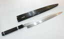 正本総本店 本焼青鋼 柳刃 包丁 鏡面仕上げ 青紙一号鋼 300mm 銀輪黒檀柄 銀付黒檀サヤ 1尺 HA0430K7 正本 刺身包丁 Masamoto Soh...