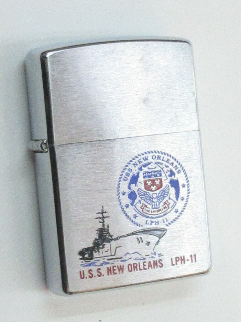 強襲揚陸艦 ニューオリンズ ブラッシュZippo 1998年3月製 未使用 (MZ-52) アメリカ海軍