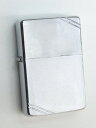 ビンテージZippo 無地 37ビンテージ型 ブラッシュ仕上げ 1989年1月製 VGクラス【中古】 (U-1989)