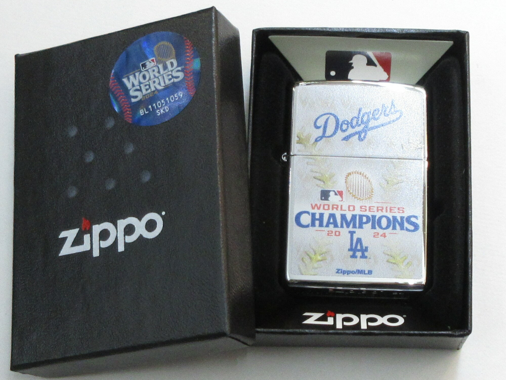ロサンゼルス ドジャース 2024年ワールドシリーズ優勝記念 アメリカ国内販売バージョン ポリッシュZippo 2024年製 新品 MLB プロ野球 メジャー 大リーグ