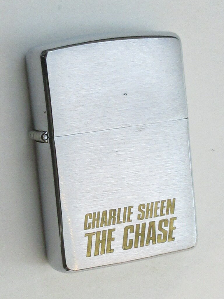 映画「ザ チェイス」チャーリー シーン ブラッシュZippoo 1994年6月製 未使用 (B-356)THE CHASE CHARLL..
