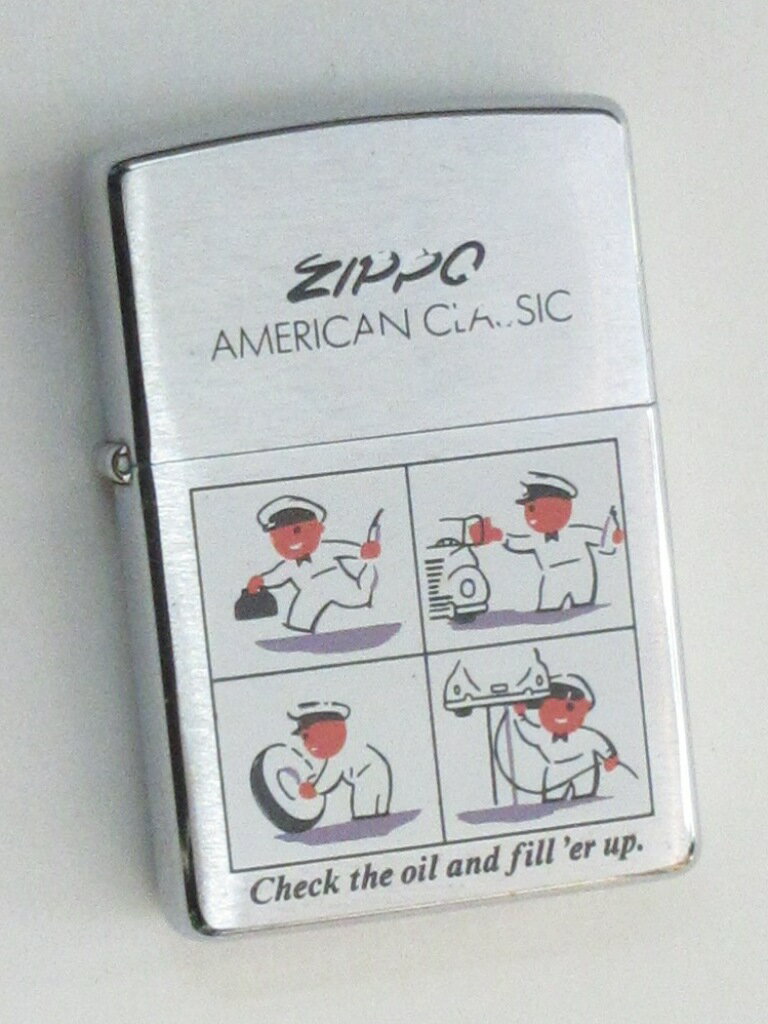 4コマ漫画デザイン アメコミ風カートゥーン ブラッシュZippo 1998年6月製 未使用 (B-446)