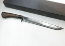 松本正忠作 剣ナタ 細身 両刃 青紙3層鋼 270mm 日本製 (和-7) 和式ナイフ 鉈 松本刃物(4)