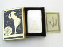 ヌーボー Zippo ブラッシュ仕上げ ヌーボーロゴマーク 側面ゴールド仕上げ 変色あり 1992 NOUVEAU (ベースは1932レプリカ) 1992年製 未使用 紙箱・説明書付き (B-552)