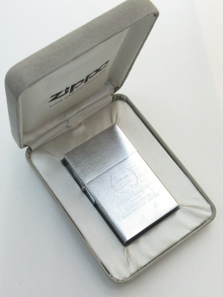 1932レプリカZippo ファーストリリース ジッポー50周年記念 側面ブラッシュ 未使用 化粧箱付き (1932R-1)