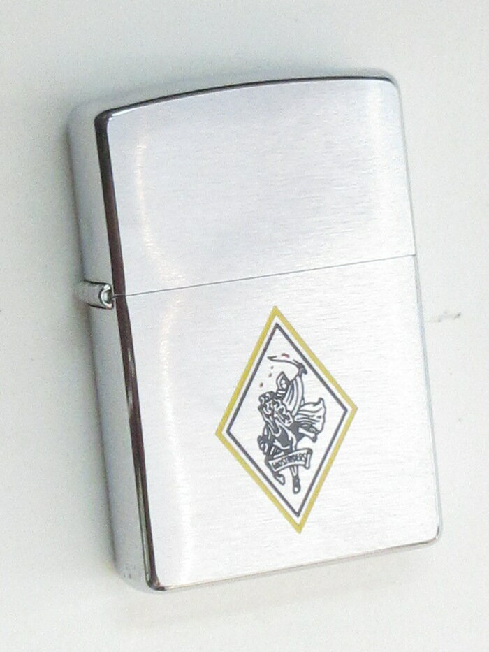 VF-142 ゴーストライダーズ (F-14 トムキャット戦闘機隊) 再現品 ブラッシュZippo 2002年8月製 未使用 (MZ-338)