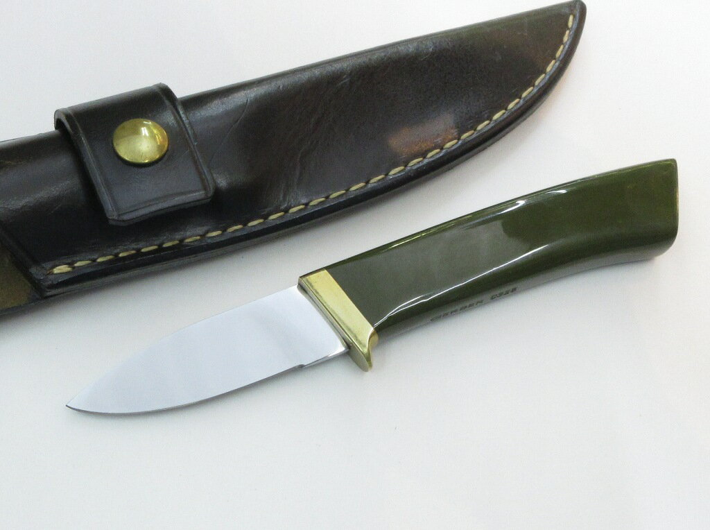OLDガーバー ナイフ カスタムシリーズ C325 ハイス鋼 革シース付き (E-609) GERBER 箱無し
