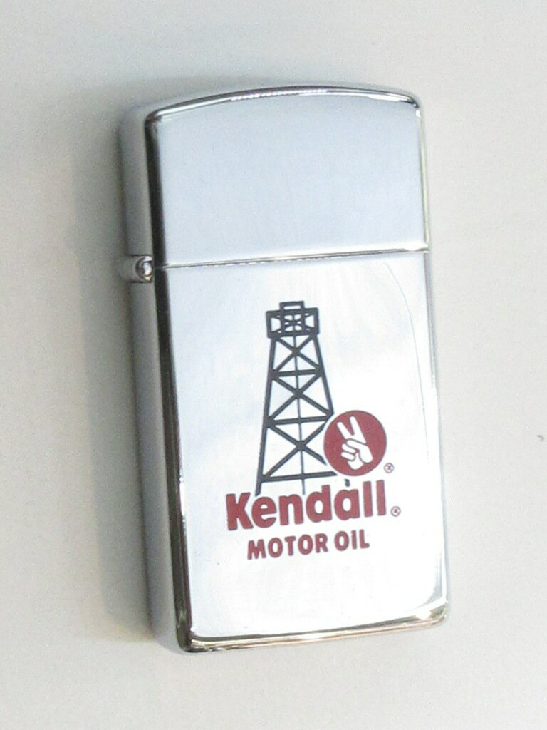 Kendall MOTOR OIL ケンドール スリムサイズ ポリッシュZippo 1991年5月製 未使用 (B-641) ケンドール