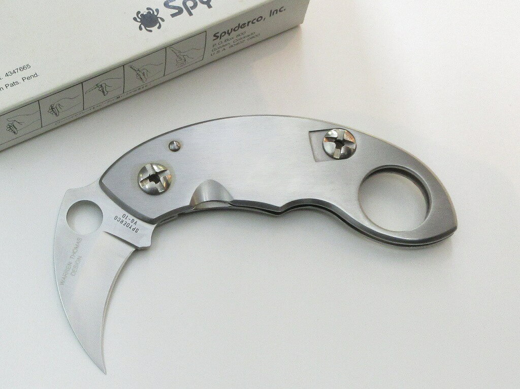スパイダルコ ナイフ ウォーレントーマス カランビット VG-10 日本製 (E-877) SPYDERCO