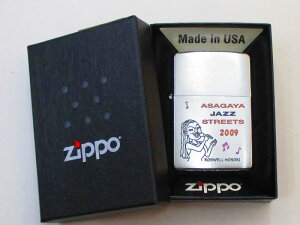 阿佐谷ジャズストリート2009 公式記念デザイン ブラッシュZippo 2009年製 新品 ASAGAYA JAZZ STREES 阿佐ヶ谷