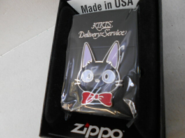 魔女の宅急便 名入れジッポ 黒猫ジジ 魔女の宅急便 スタジオジブリZippo 未使用箱付き (ジブリ-03)