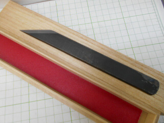 清綱作 切り出し 黒打ち 安来青紙鋼 18mm (E-613) 和式ナイフ 切出