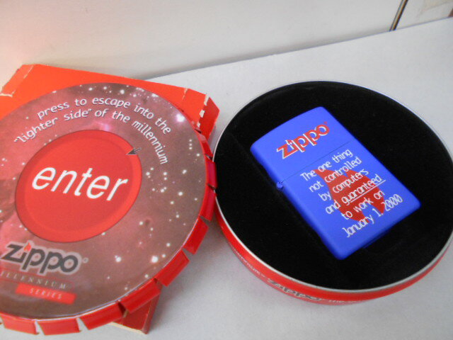 Enter Zippo 1999年1月製 未使用 (B-396)オリジナル缶付き