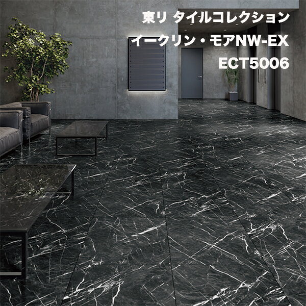 ECT5006 イークリン・モアNW-EX ブラックマーブル東リ タイルコレクション2022-2025 [600mm x 600mm x 10枚/1ケース]