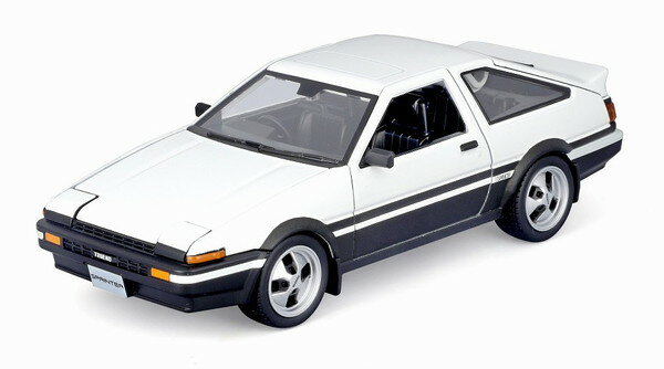 【2026年1月発売予定】　Maisto 1/24 トヨタ スプリンター トレノ (AE86) ホワイト/ブラック 完成品ダイキャストミニカー MS32916WT(3)
