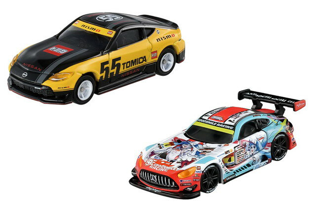 【2点セット】トミカプレミアムRacing グッドスマイル 初音ミク AMG 2024Ver. ＆ 日産 フェアレディZ NISMO トミカ55周年のサムネイル