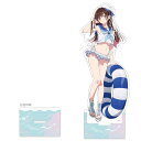 12月再販予定 彼女、お借りします 描き下ろし特大アクリルスタンド(水原千鶴/マリンセーラー水着)
