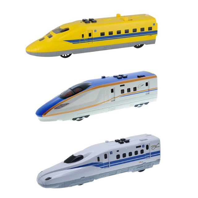 【3点セット】サウンドトレイン　923形新幹線電気軌道総合試験車＆北陸新幹線 E7系＆N700S新幹線のサムネイル