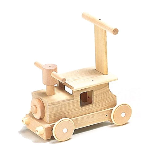 国産　木のおもちゃ　moccoの森　森の汽車ポッポ　W-027　対象年齢1歳から