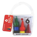 はじめてのお絵描きクレヨン ベビーコロール Baby Color ブンチョウ ベーシックアソート 6色セット